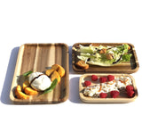 3 Rectangle Acacia platters party serving set (12”, 10” and 8”) - Homemade Hooplah's Hullabaloo