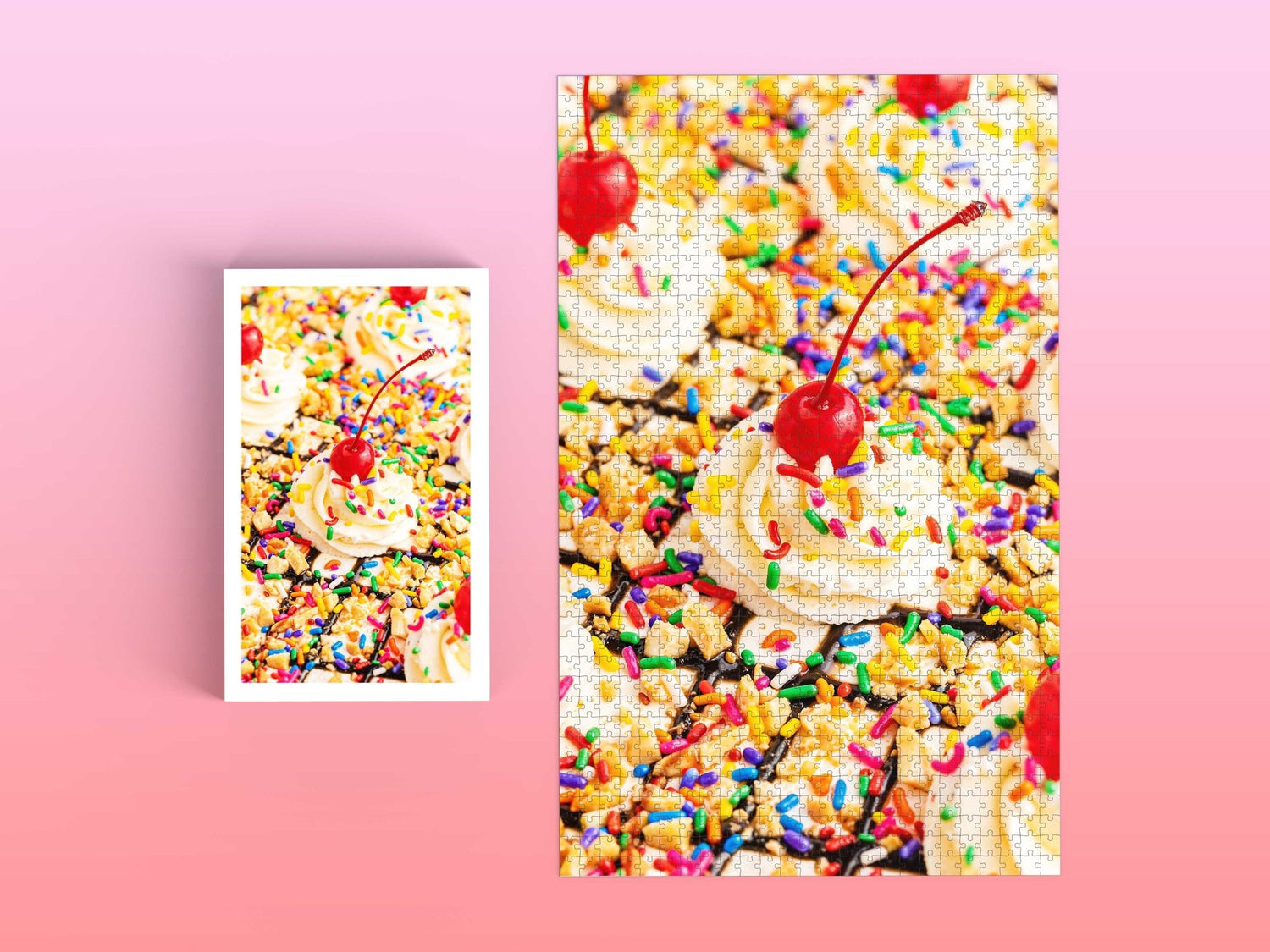 Banana Split Cake Jigsaw Puzzle (Real Photograph) - Homemade Hooplah's Hullabaloo