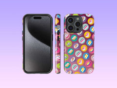 iPhone Phone Case with Colorful Modern Cake Icon Design (Tough, Snap, and Clear) - Homemade Hooplah's Hullabaloo