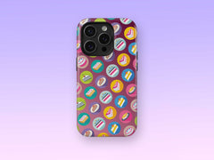 iPhone Phone Case with Colorful Modern Cake Icon Design (Tough, Snap, and Clear) - Homemade Hooplah's Hullabaloo