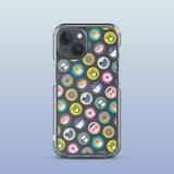 iPhone Phone Case with Colorful Modern Coffee Shop Icon Design (Tough, Snap, and Clear) - Homemade Hooplah's Hullabaloo