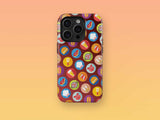 iPhone Phone Case with Colorful Modern Grilling Icon Design (Tough, Snap, and Clear) - Homemade Hooplah's Hullabaloo