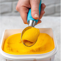 Stainless Steel Ice Cream Scoop - Professional Ice Scooper - Homemade Hooplah's Hullabaloo